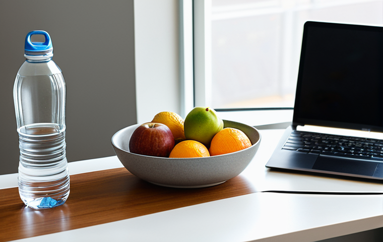 운동과 홈 오피스의 인체공학적 요소 - Quick Exercise Break**

"A professional man in a home office, fully clothed in athletic wear, perfor...