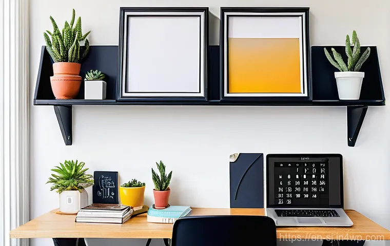 홈 오피스 공간에서의 커스터마이징 팁 - **A warm and inviting home office, vibrant with natural elements and personalized touches, creating ... 홈 오피스 공간에서의 커스터마이징 팁 - **A warm and inviting home office, vibrant with natural elements and personalized touches, creating ...