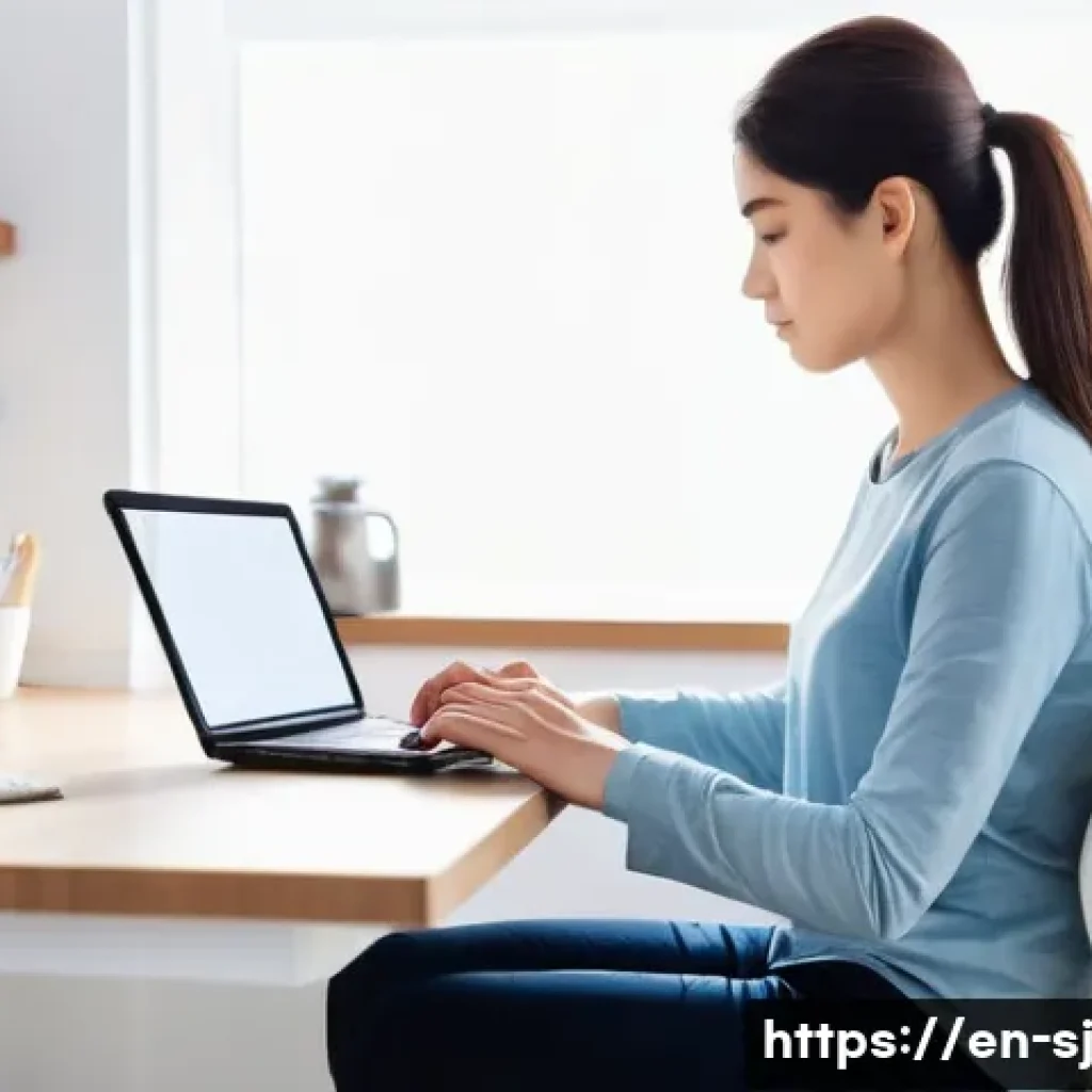 인체공학적 설계가 중요한 이유 - **"The Silent Strain: Before Ergonomics"**
    A young adult, approximately 25-35 years old, is seat...