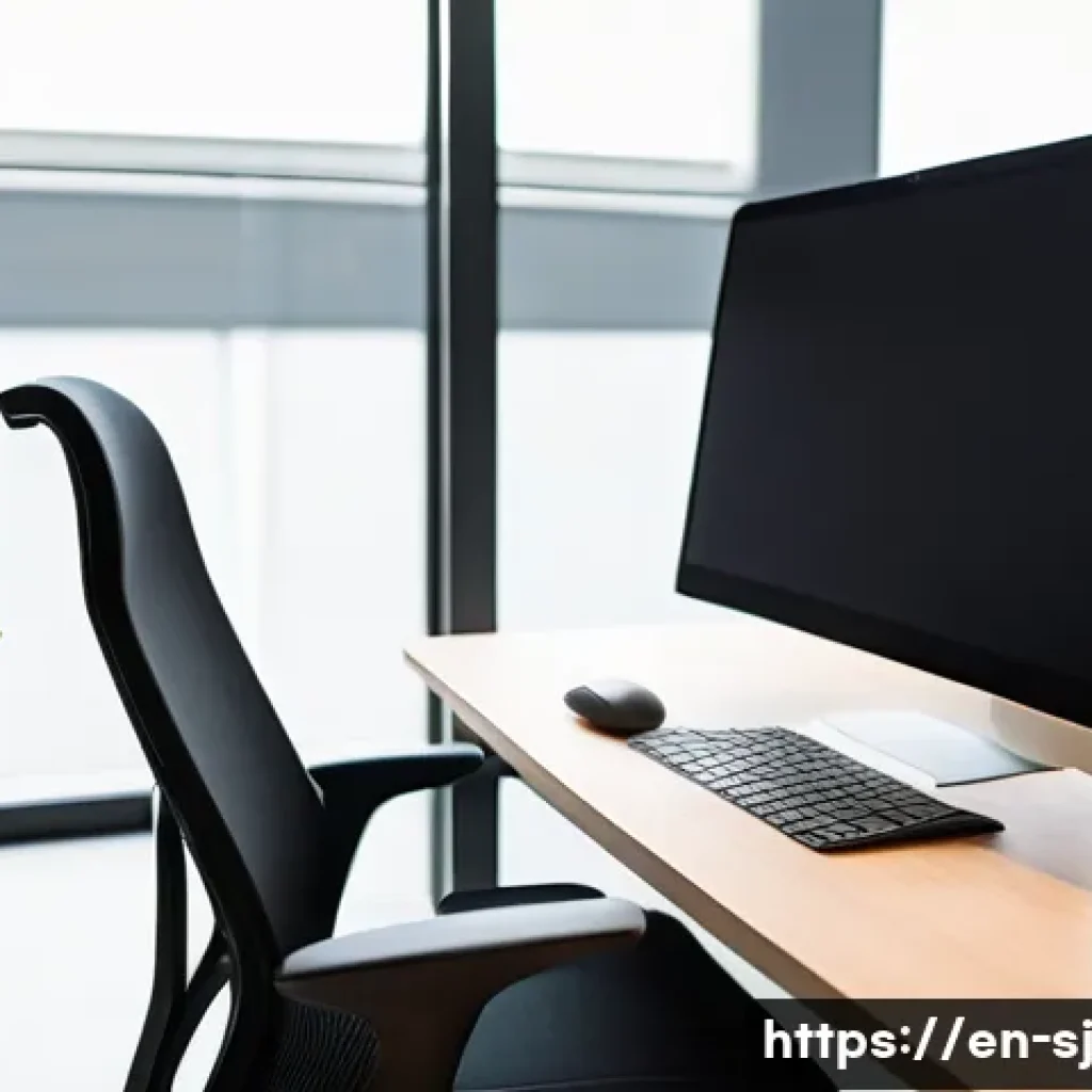 최적의 홈 오피스 환경을 위한 조언 - **A Modern Ergonomic Workspace with Natural Light**
A bright, clean, and modern home office setu...